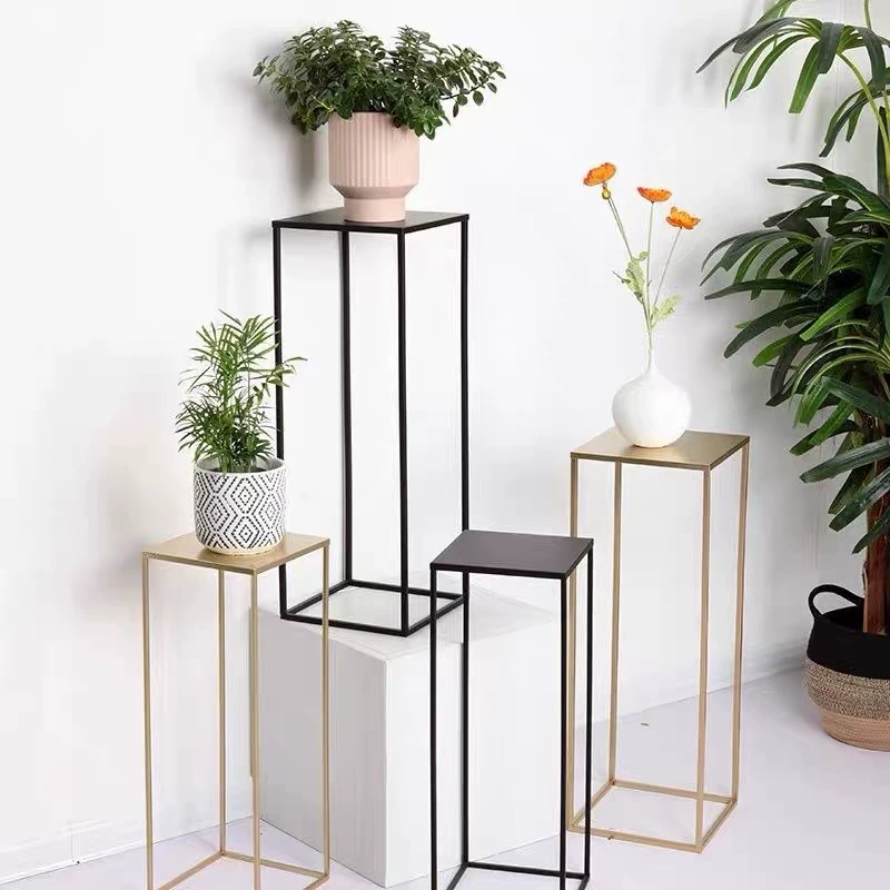 Простая современная стальная подставка для цветов из железа в Северной Европе