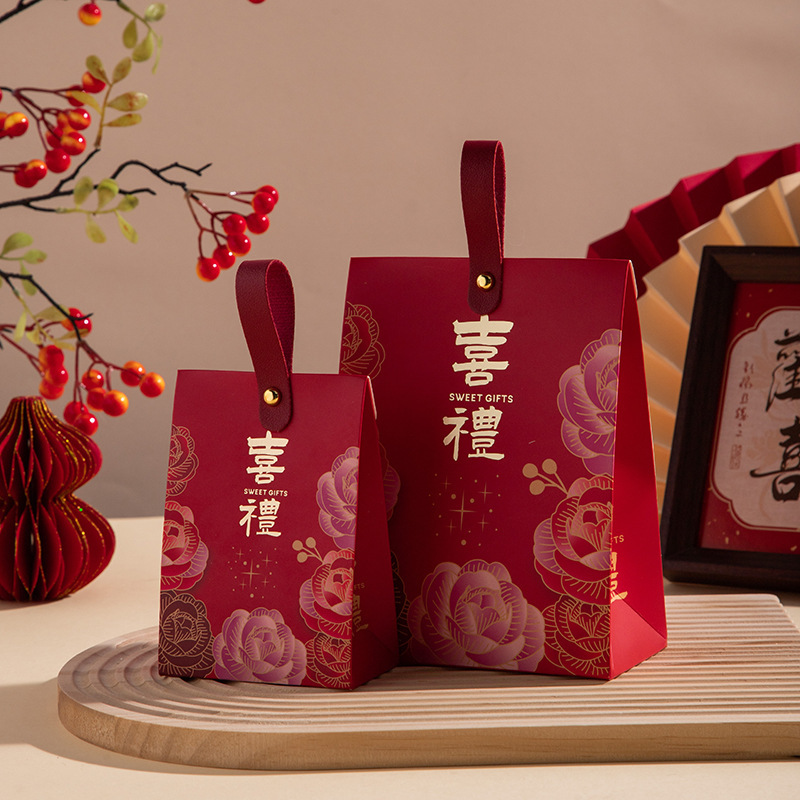 批发中式喜宴回礼喜糖盒新款订婚拜神卡纸乔迁之喜新郎|undefined