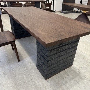 Wholesale New Chinese Style Tea Table and Chair Combination Solid Wood Tea Table Modern Simple Tea Table Office Reception Embedded Tea Table