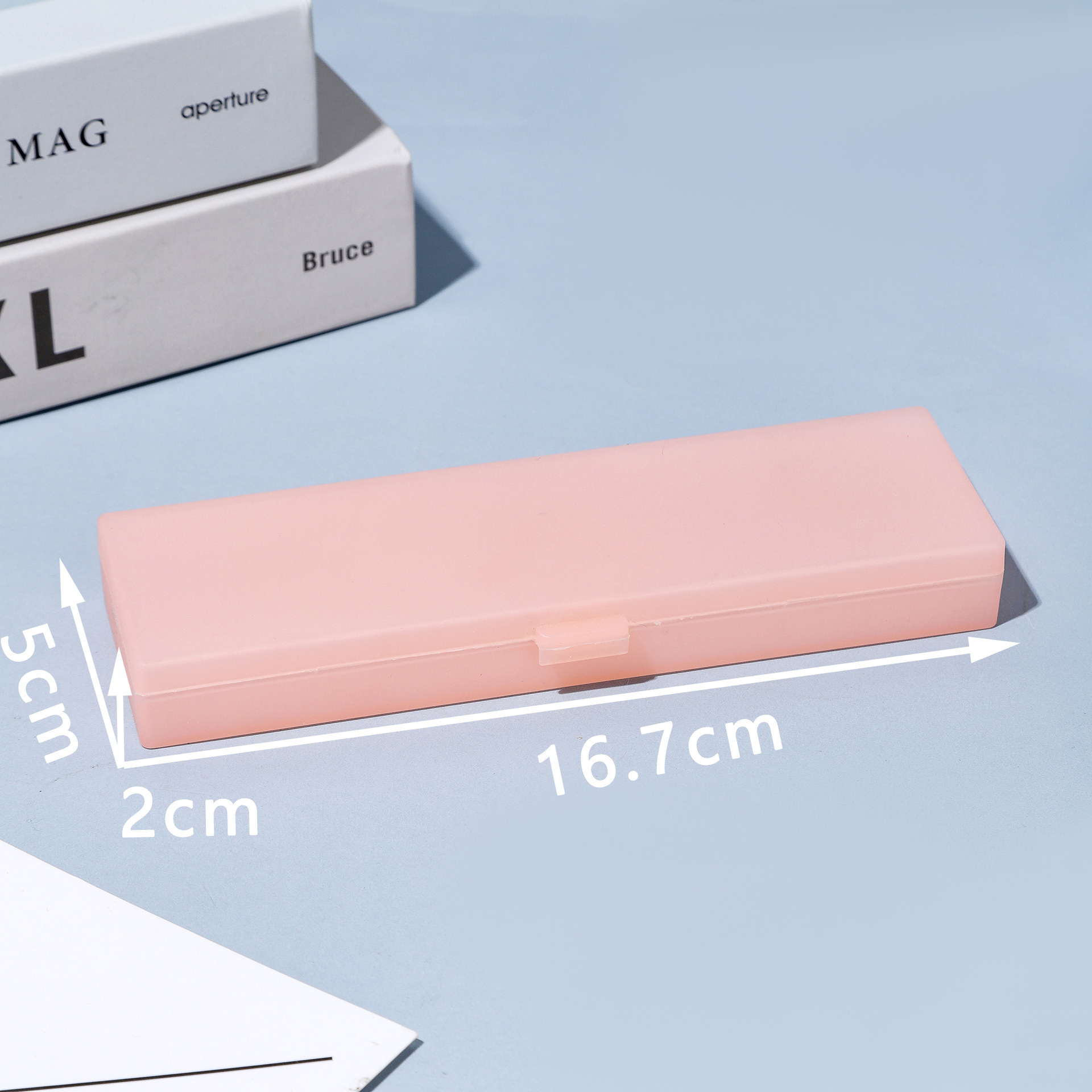 Macaron estuche de lápices portátil multifuncional caja de almacenamiento para estudiantes simple portátil para estudiantes al por mayor