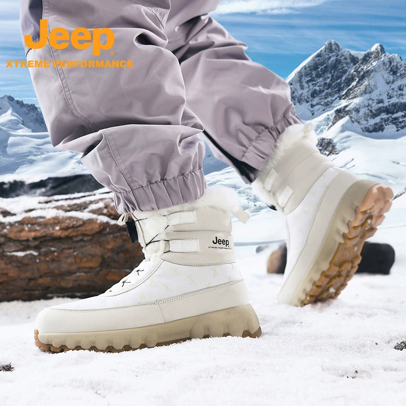 JEEP/Jeep зимняя пара новый открытый туризм спорт плюс бархатный теплый противоскользящий и износостойкие альпинистские снежные сапоги