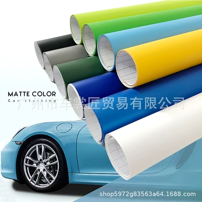 Cross-border hot sale matte PVC car color change film matte body stickers interior modification color change stickers protective film