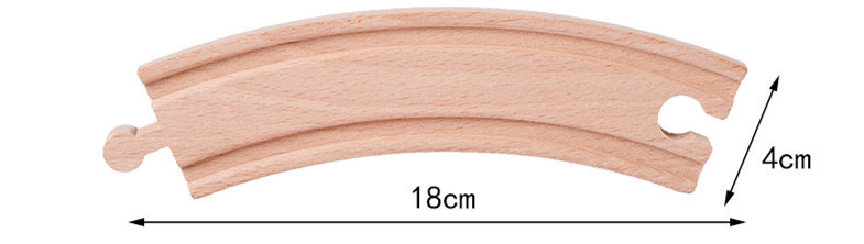 Vía de tren de madera de los niños directos de fábrica ensamblar bloques de construcción combinación variedad universal pista suelta educación temprana juguetes al por mayor