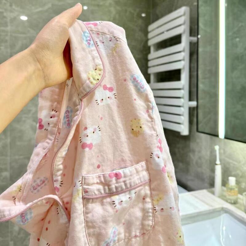 甜美卡通HelloKitty睡衣女春秋季长袖长裤可外穿休闲ins风套装|undefined