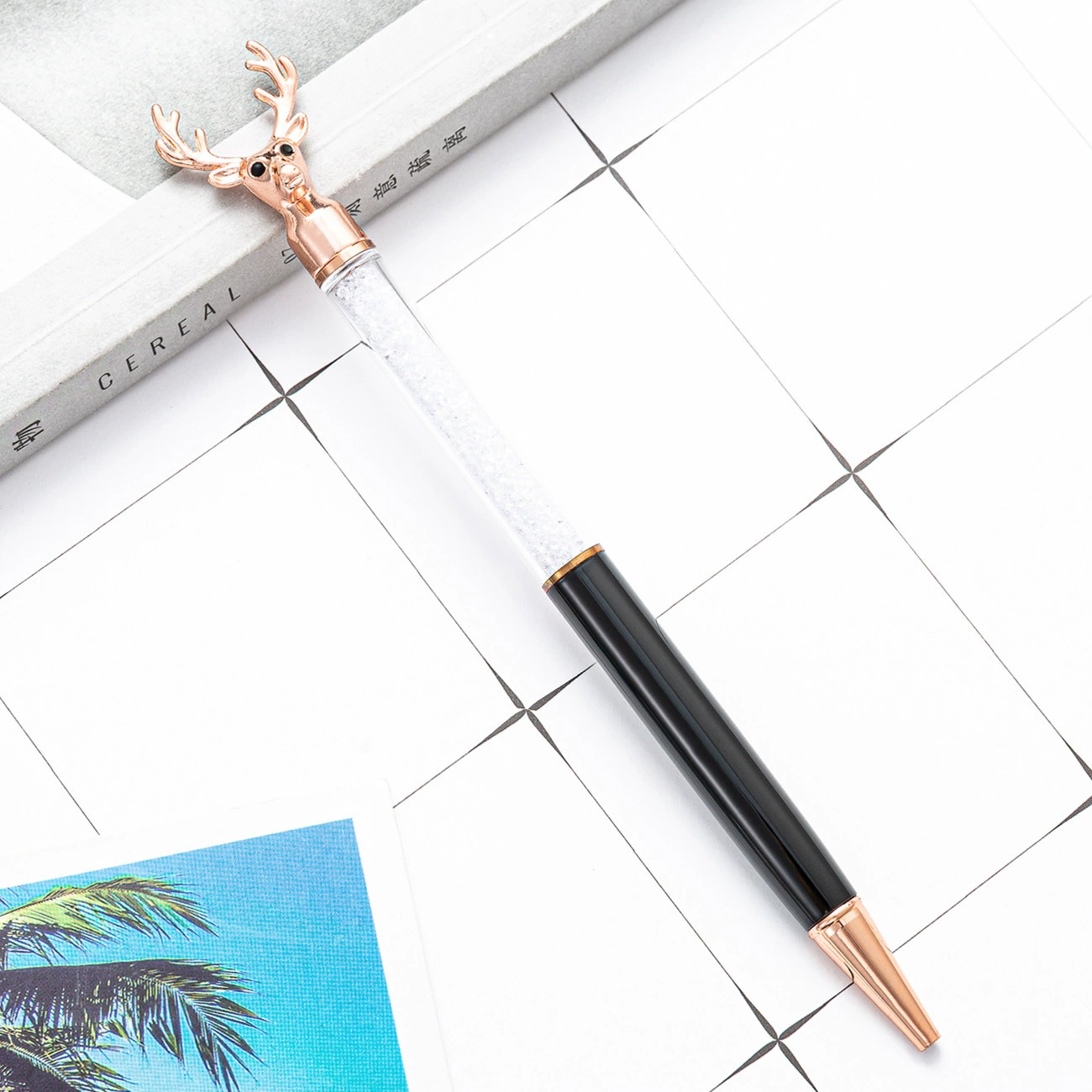 Creative metal ballpoint pen, multicoloured rollerball pen, Nordic style, Birthday gift