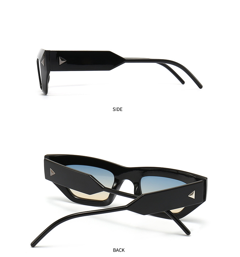 90g Weight Full Frame Glasses Structure Sunglasses Classification UV400 Protection, Resin Lens Material Square Glasses Style Daily Occasion Color Block Pattern Unisex Gender Patchwork Design Fashion Style Fashion Color Block UV400 Protection Resin Square Patchwork Full Frame Women's Sunglasses 9