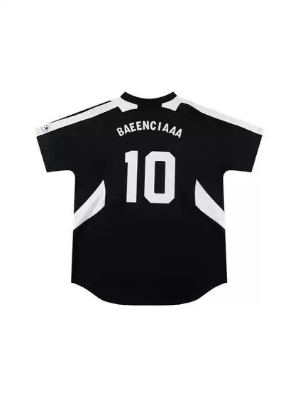 2024 Paris B Brand Summer New Football Series Couple T-Shirts, Verified T-Shirts, B Brand Short-Sleeve Geometric Print