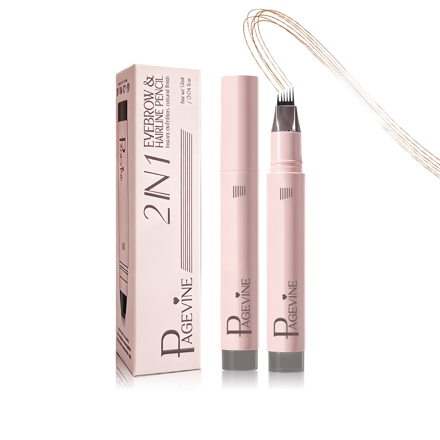 Cross-border PAGE VINE Natural Hexagonal Pen Waterproof Anti-Sudor Multi-Purpose Hairline Wild Eyelash Pen image 5