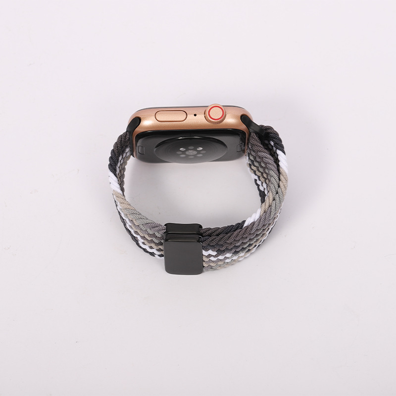 The new Apple Watch strap is a fashionable one-piece magnetic clasp nylon woven iwatch strap undefined