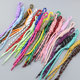 Handmade braided rope colorful bag hanging mobile phone chain lanyard fashion diy polyester key rope pendant jewelry pendant