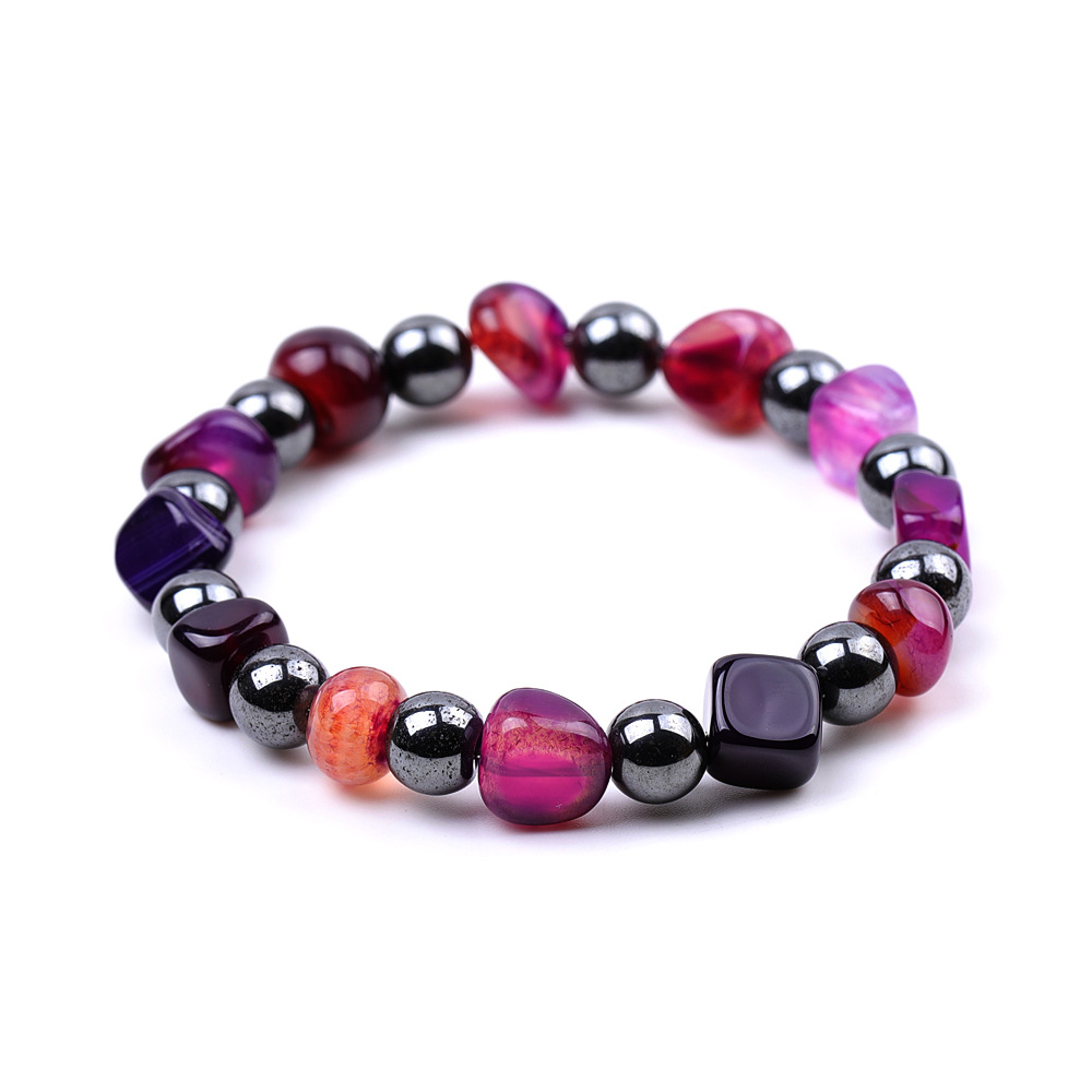 IG Style Simple Style Geometric Beaded Agate Handmade Unisex Bracelets display picture 13