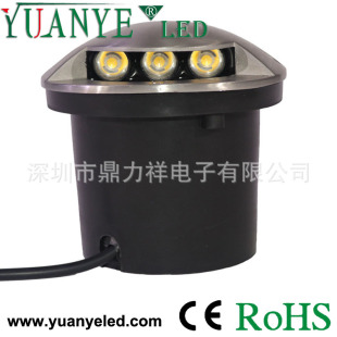Stainless steel surface cover 45 degrees direct light 1 side luminous 2 side luminous 3 side luminous 4W Plank Road ground lamp