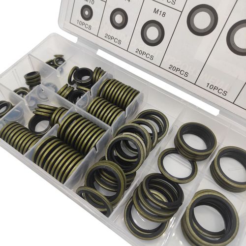 150PC skeleton oil seal, composite gasket set box, cylinder seal, automobile oil seal set