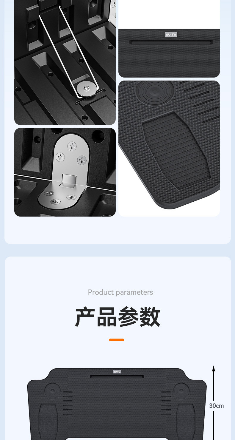 Car-Mounted Small Table Board, Foldable Rear Seat Car Dining Table, Office Writing Desk Stand