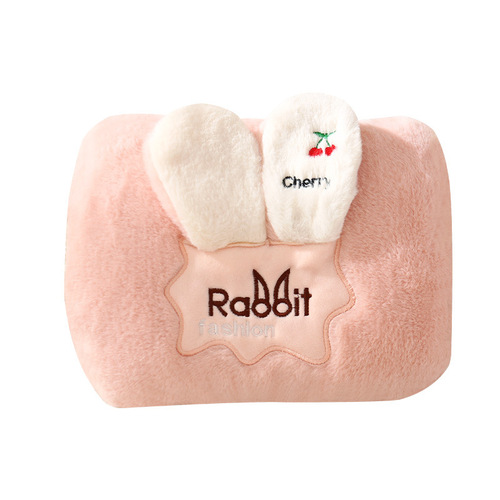 New plush cartoon cute double hand cloth cover hot water bottle hand warmer electric warmer bag warmer bag one piece drop shipping