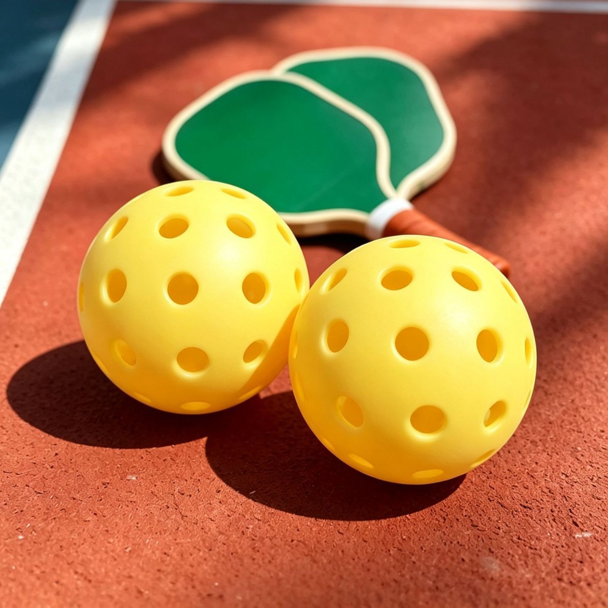 Hole ball 40 holes TPE injection molded pickleball durable double training pickleball sports equipment wholesale