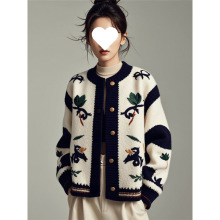 今年流行的独特超好看小香风针织外套女2025早春新款洋气别致上衣