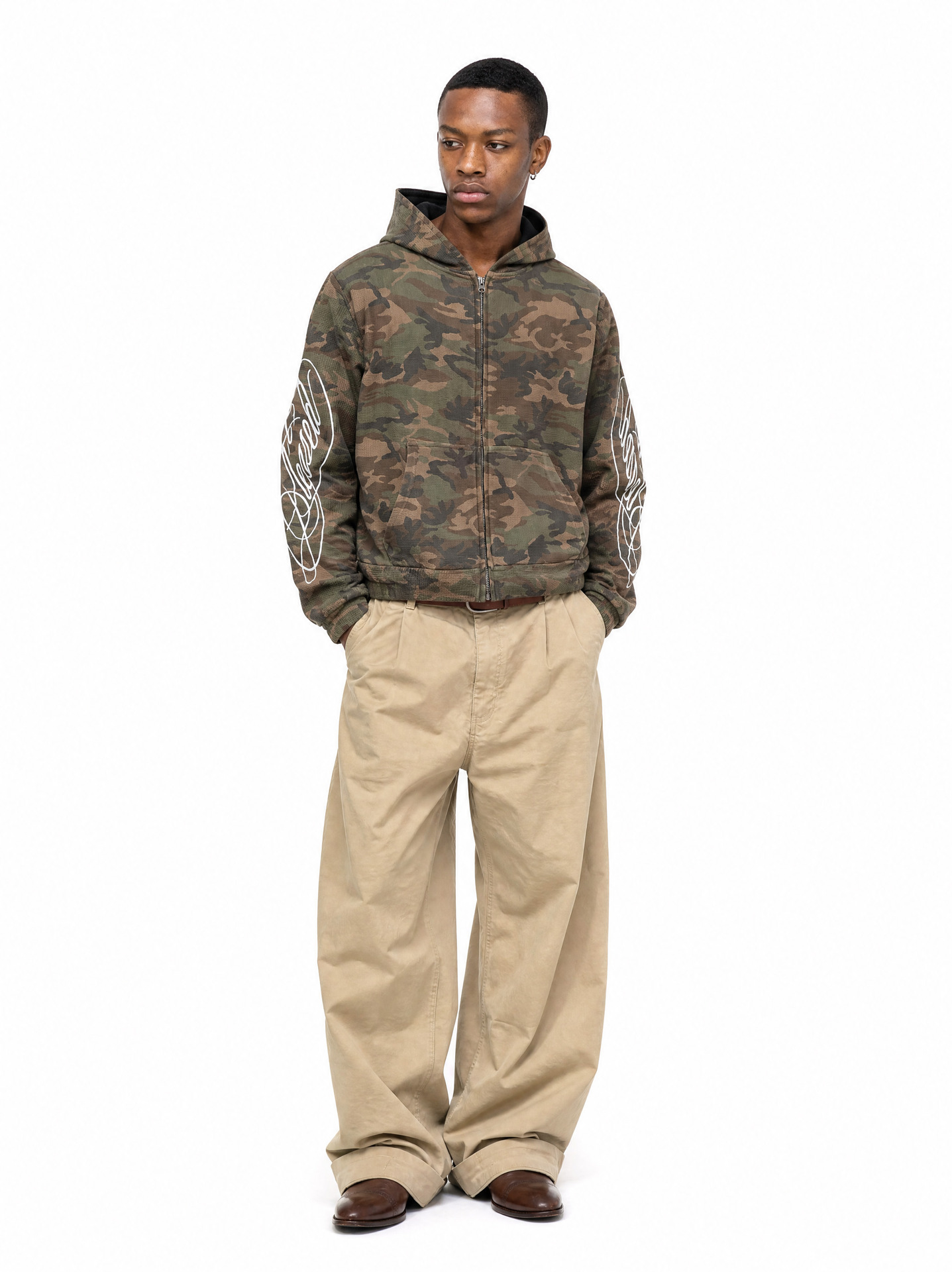 MADEEXTREME Camouflage Boxy Hoodie