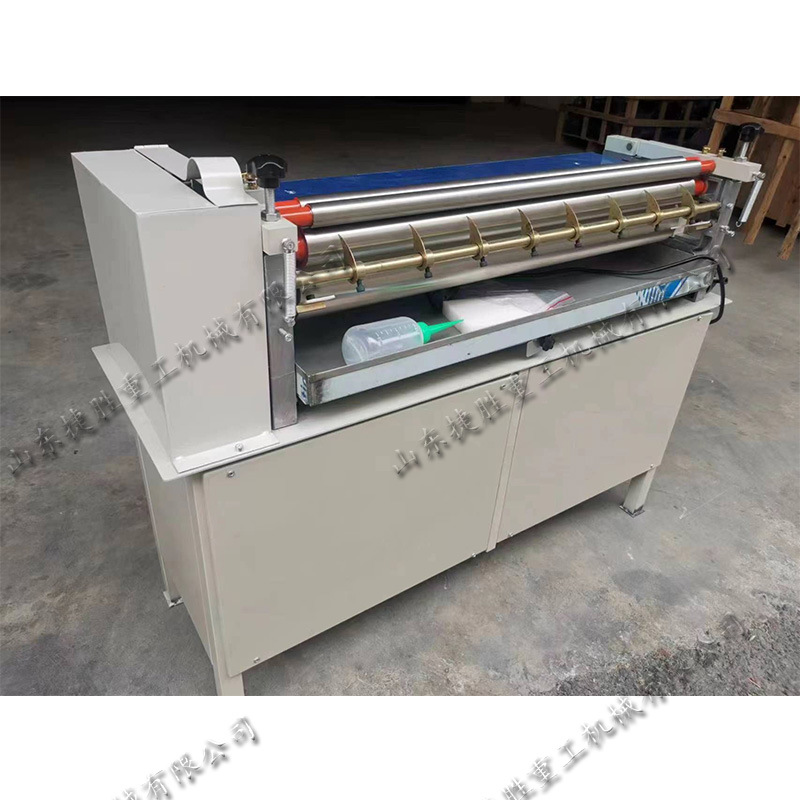 台式白乳胶纸张过胶机 不锈钢瓦楞纸板裱胶机 JS720皮革上胶机