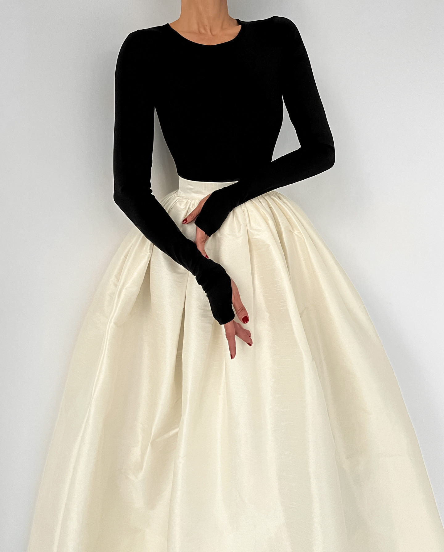 Naiste kleit ühevärviline vabaaja õhuke seelik_voghion.com