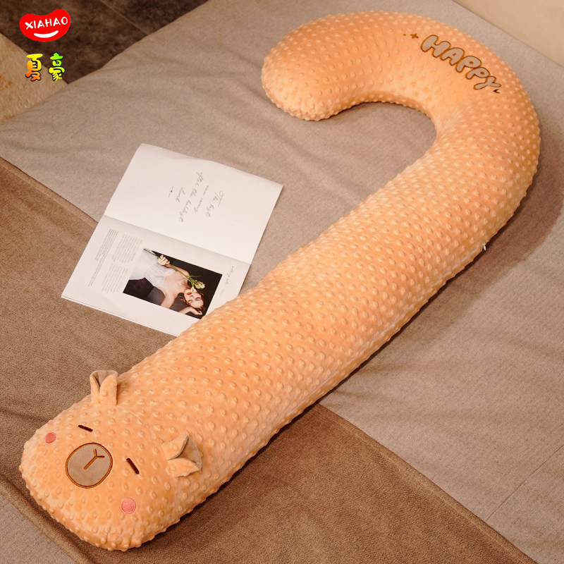 A clase madre y bebé almohada de seda de hielo almohada de cama embarazada almohada de pierna conejo muñeca dormitorio cabecera de cama gran almohada de verano