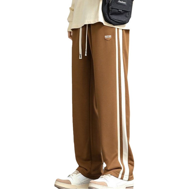 NASA pantalones casuales de los hombres 2023 nueva marca de moda suelta Pantalones rectos de primavera y otoño drapeado pierna ancha Pantalones deportivos hombres