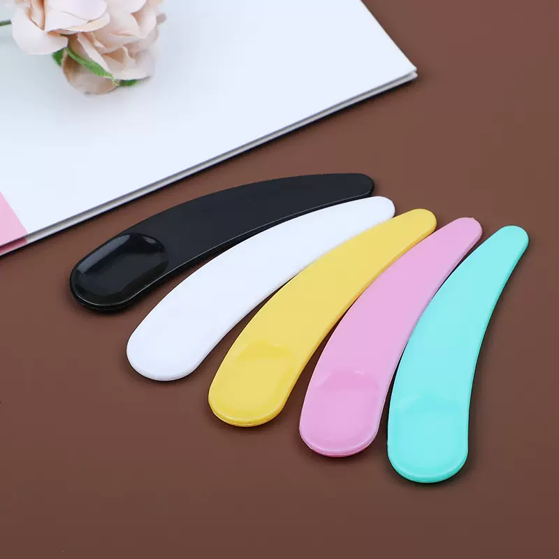 厂家供应 月牙勺 小挖勺 面膜棒勺 面霜勺 化妆品包装分装工具