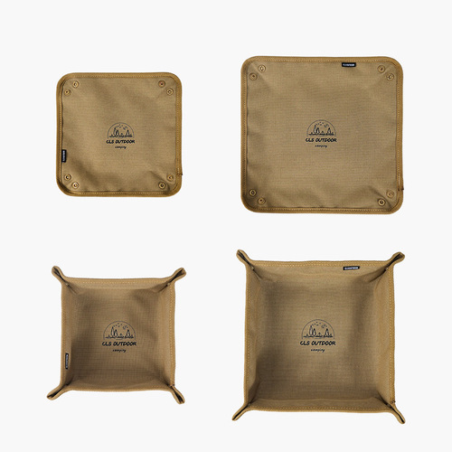 Outdoor Expandable Storage Tray Home Travel Storage Box Camping Portable Foldable Square Mess Storage Tray Wholesale