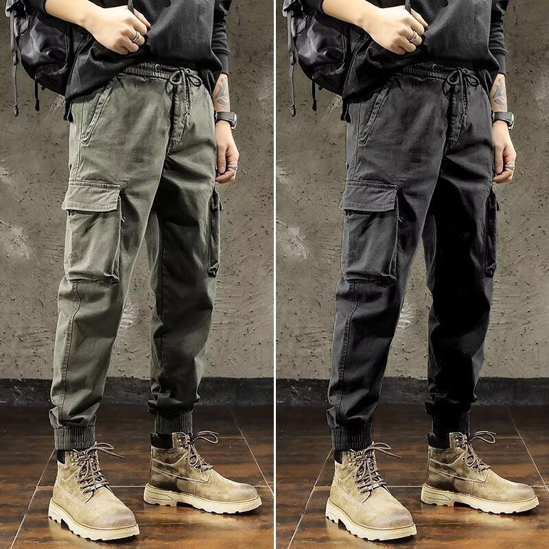Summer Thin American Retro Work Pants for Men, Cheap Multi-Pocket Jogger Pants, Men's Casual Pants, Cross-Border Dropshipping