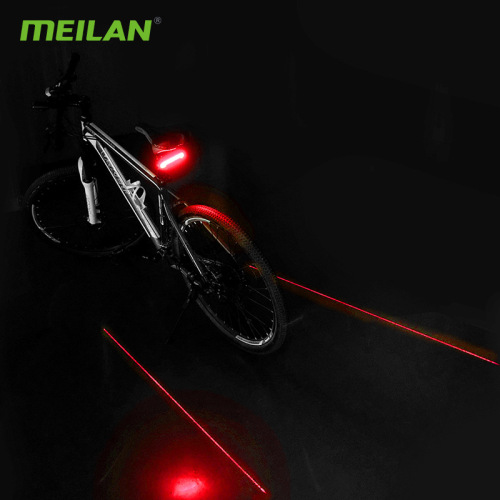 MEILAN MIRAGE X5 Smart Remote Bike Light, Laser Taillight, Turn Signal Light, Mountain LED Warning Light