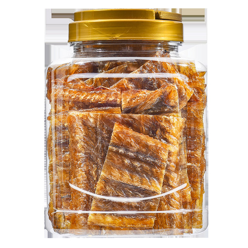 Roasted Eel Fillet 500g Large Can Pregnant Women Snack Fish Dry Seafood Beihai Ready-to-Eat Snack Leisure Roasted Fish Fillet