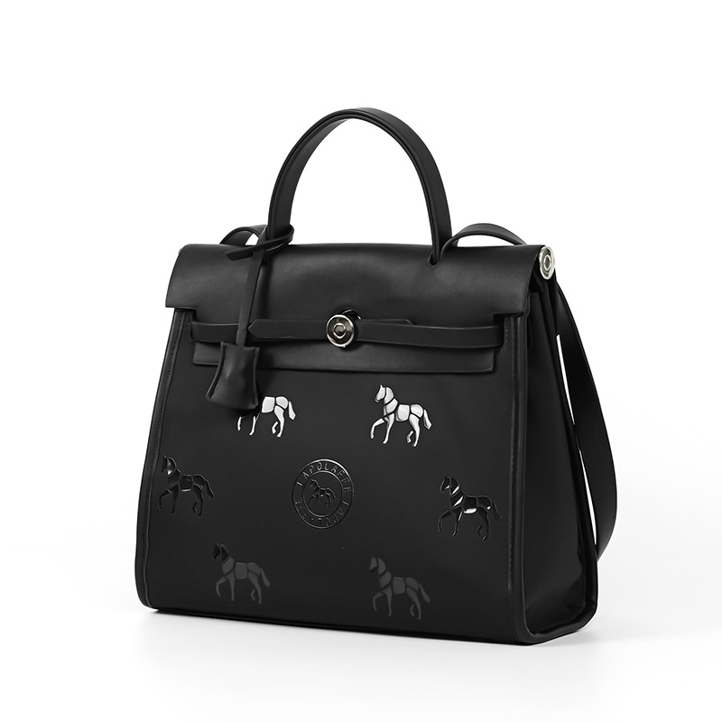 Hombres y mujeres, bolso de nylon de alto nivel, estampa impermeable, bolso de hombro de diseño europeo y americano LP7202 #