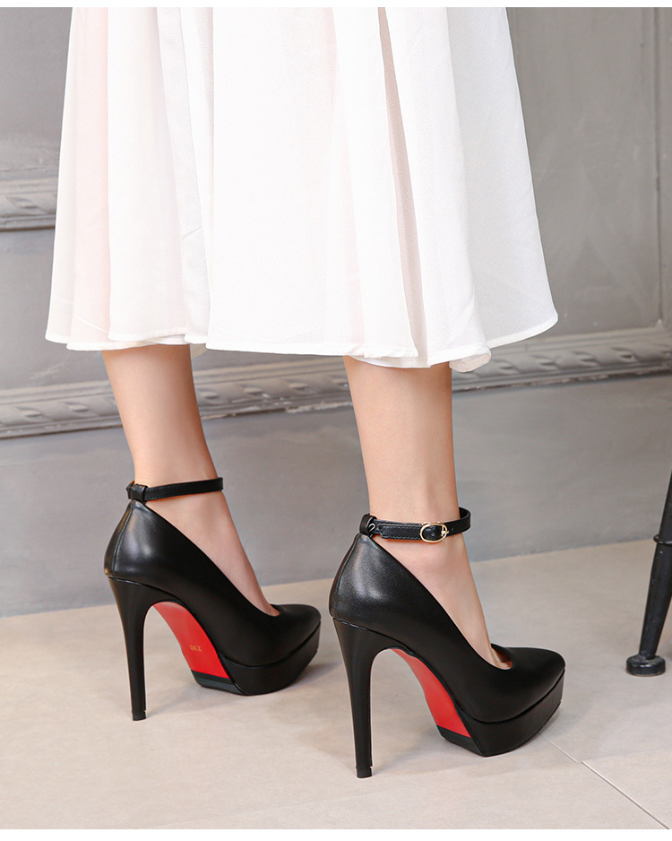 Women's Sexy Solid Color Point Toe Pumps display picture 3