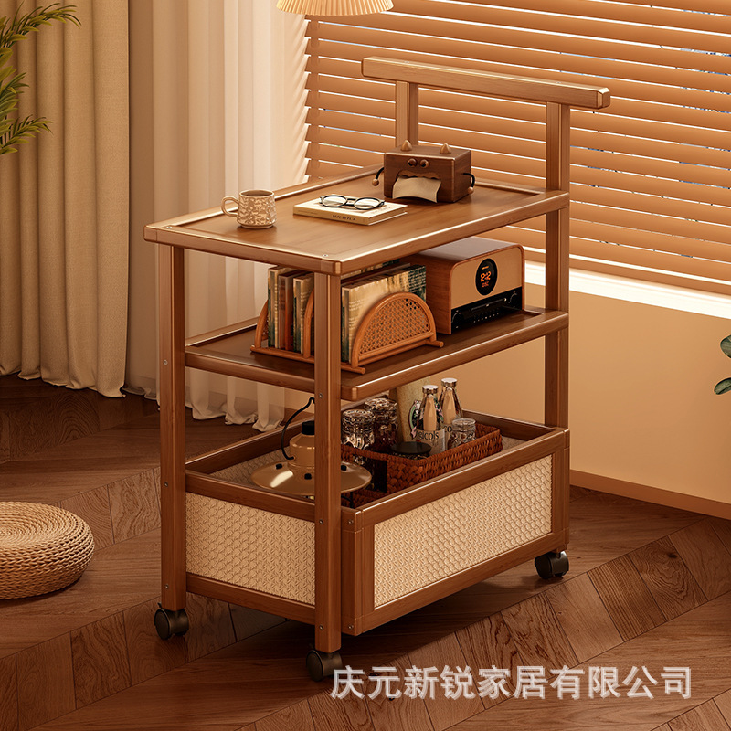 Second-Hand Trolley Snack Storage Rack Restaurant Living Room Removable Coffee Table Sofa Side Storage Rack Home Table