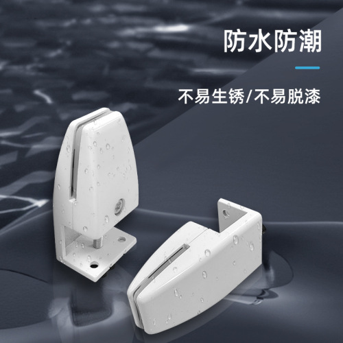 Aluminum alloy screen clip desktop baffle partition clip heightening clip table side clip punch-free glass board fixed clip