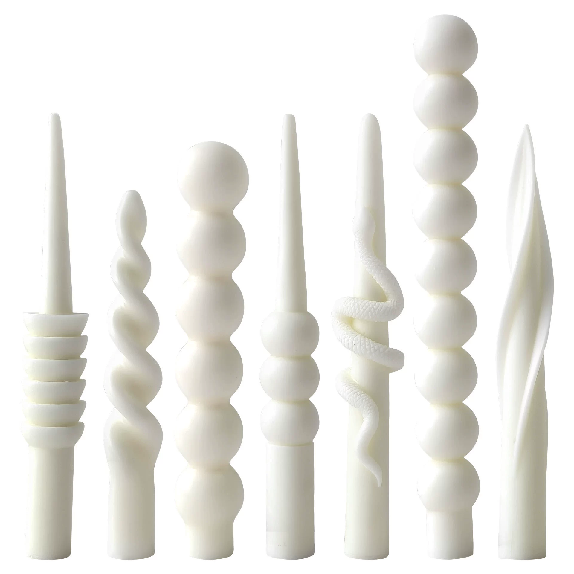 Silicone Candle Mold Set, European-Style Rotating Decorative Shapes, DIY Handmade Candles