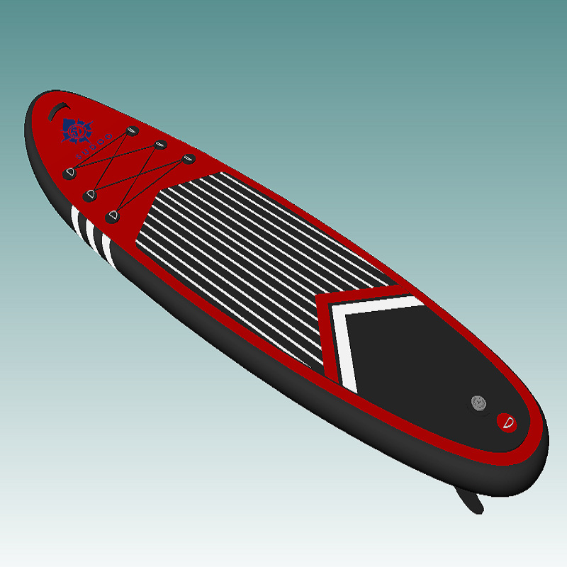 tabla de remo inflable negro rojo plegable tabla de paddle portátil tabla de surf profesional marino tabla de esquí acuático de pie para adultos