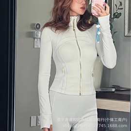 lulu原标短款立领夹克Define Jacket瑜伽外套修身上衣健身跑步女