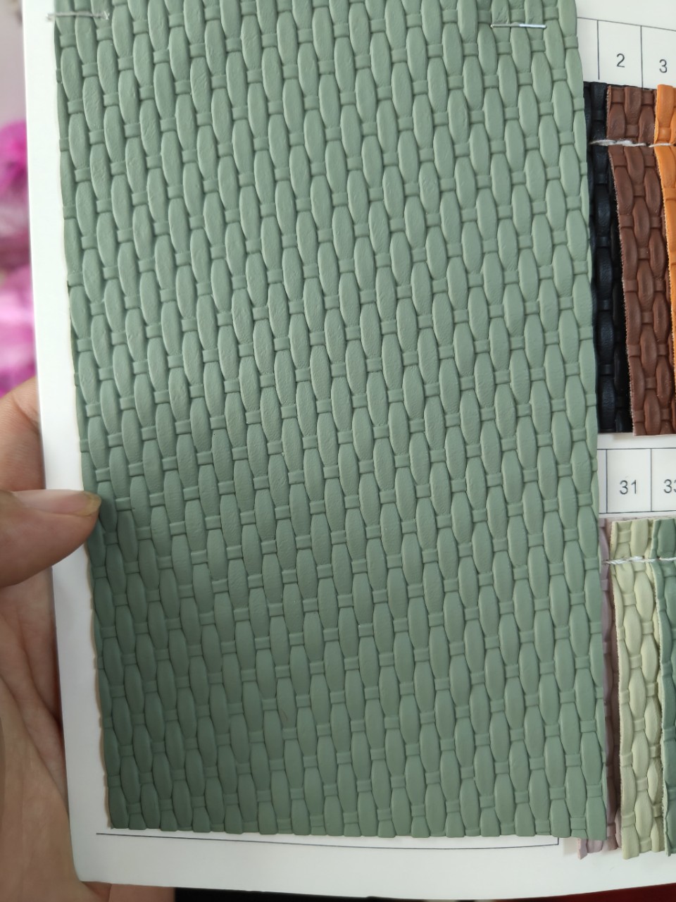 编织纹 pvc 拉毛底箱包化妆包 相册皮具皮料咨询客服