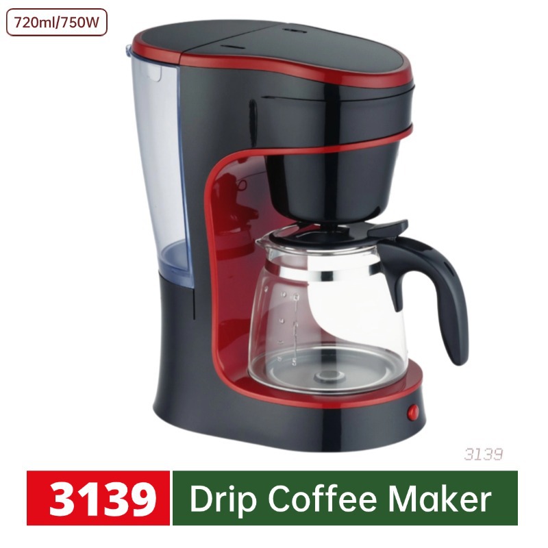 Máquina de café manual 720ml transfronteriza al por mayor cafetera doméstica cafetera de goteo automática americana