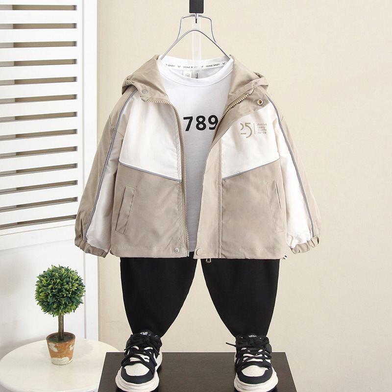 6346 Ropa para niños Chaquetas de otoño para niños Chaquetas de estilo occidental para niños Chaquetas de primavera y otoño 2025 Chaquetas para niños nuevos