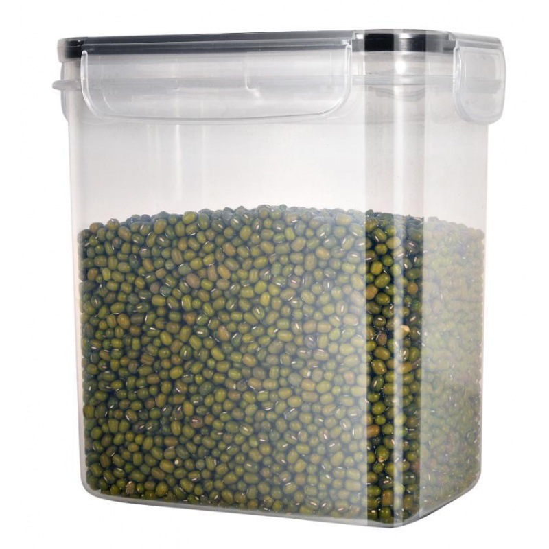 Caja de almacenamiento transfronteriza de plástico transparente gran capacidad de granos, contenedor de frutas y verduras, tanque de almacenamiento de granos