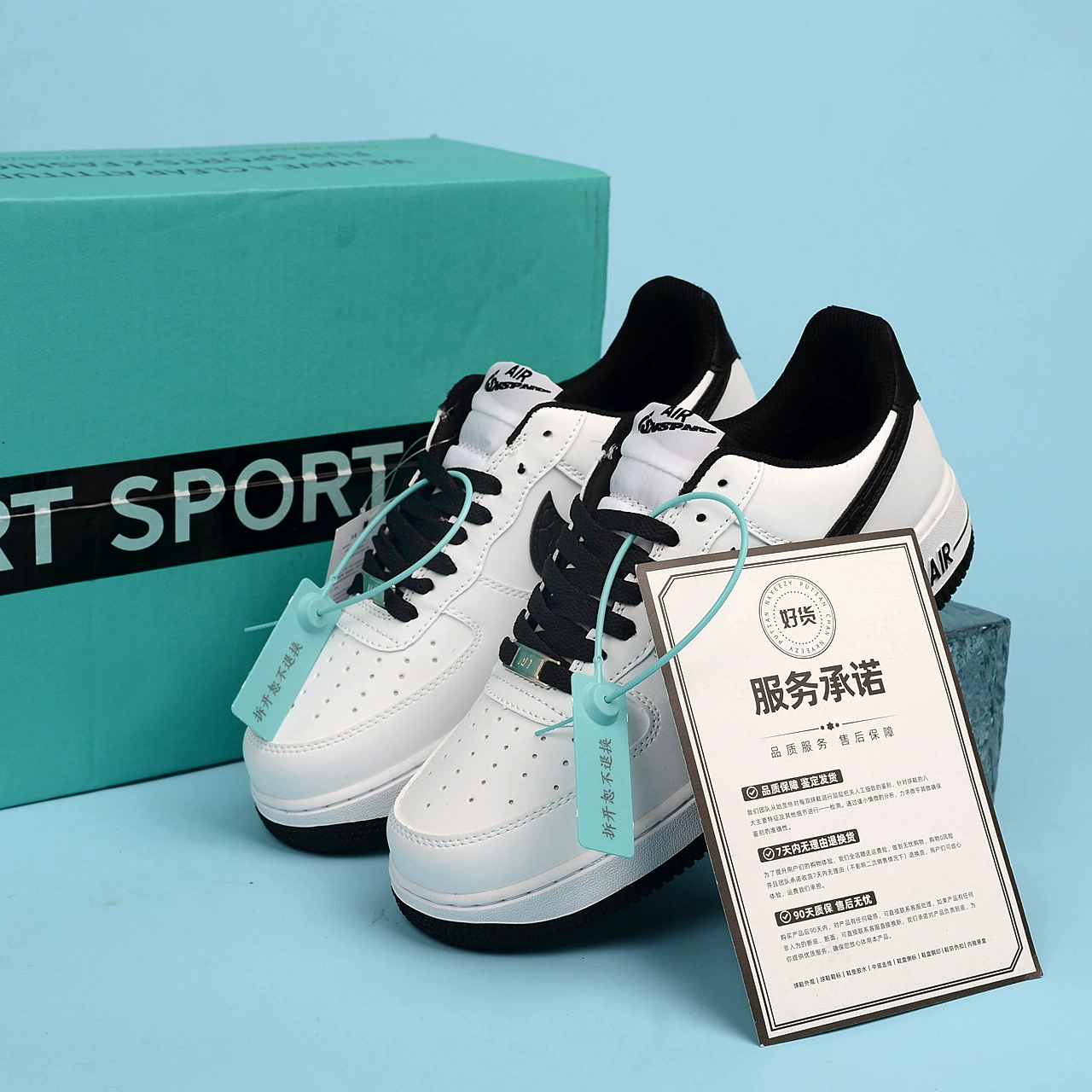 Кеды низкие (Nike) Air Force 1, белые, универсальные, размеры 36–45