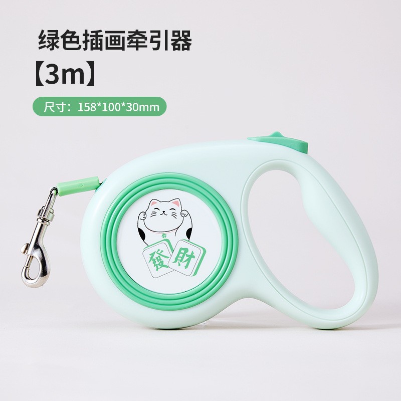 Correa retráctil automática para perros, cuerda para pasear perros pequeños y medianos, arnés para perros y gatos, cadena para cachorros Teddy, venta al por mayor transfronteriza