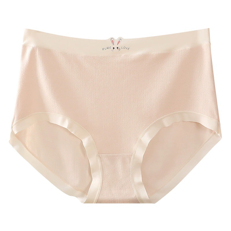 Новинка 2025: Женские трусы больших размеров из чистого хлопка с высокой эластичностью, бесшовные, антибактериальные, с высокой талией и широким кроем, очень большие размеры.