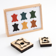 Sample leather tag leather knife mold Leather sample production handmade DIY leather blanking knife mold Japanese blade material