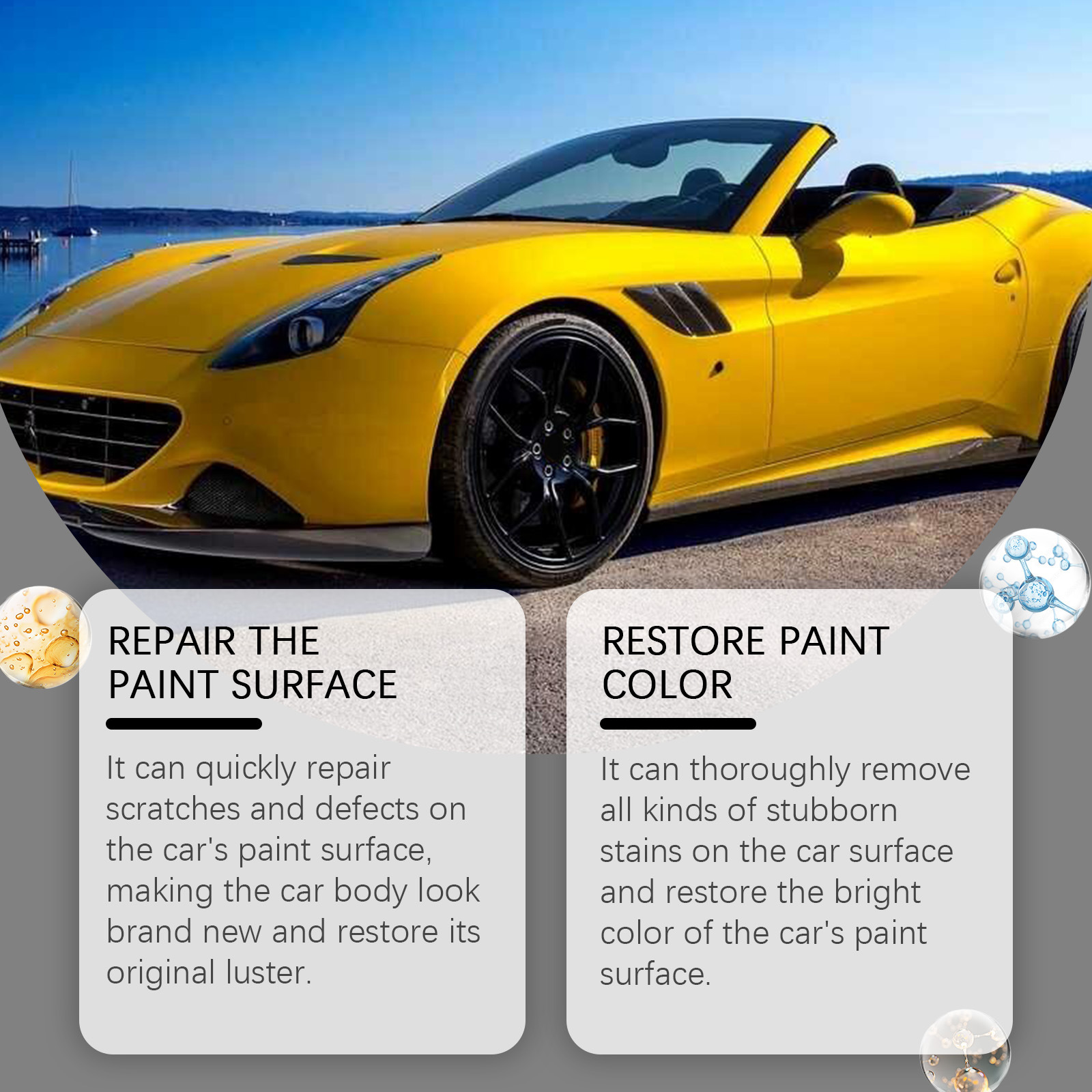 Homonth Car Scratch Wax Paint Surface Care and Maintenance Liquid Scratch Removal Cleaning Polishing Care and Maintenance Liquid