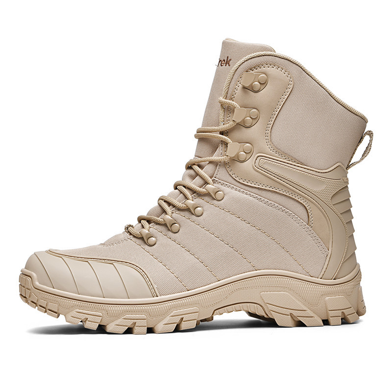 Zapatos de montaña al aire libre de explosión transfronteriza, zapatos de montaña antideslizantes y resistentes al desgaste para hombres, zapatos de montaña de crucero, amortiguación ligera y transpirable