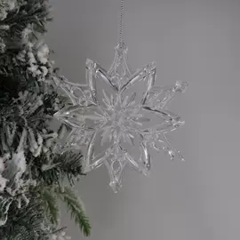 塑料工艺品;圣诞装饰品;圣诞雪花