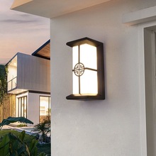 LED新中式壁灯户外防水室外花园庭院壁灯阳台楼梯过道大门口照明